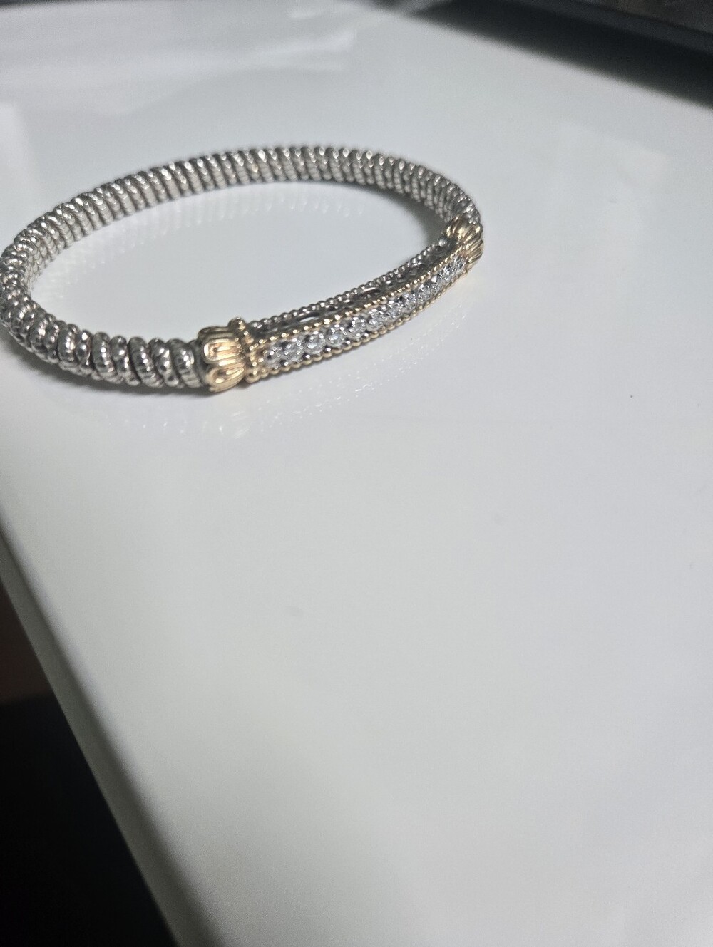 Vahan Diamond Line Bangle - Picture 3 of 3